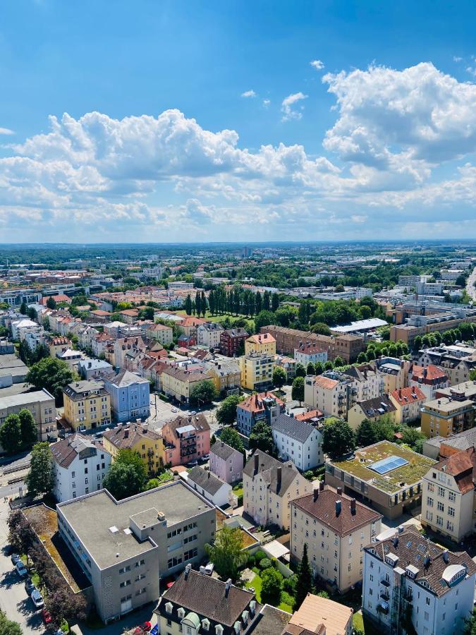Hotelturm Augsburg Appartment 29 Stock Ngoại thất bức ảnh